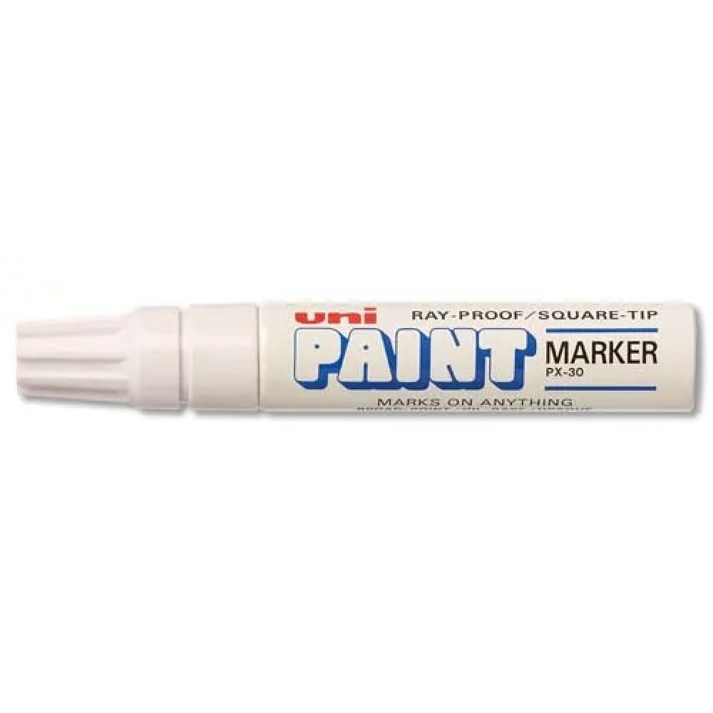Marqueur peinture à huile, encre à pigmentation Blanche, pointe extra-large  UNI PAINT PX30/BL